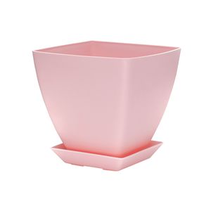 گلدان گل آذین مدل پلاستیکی مربع کد 020